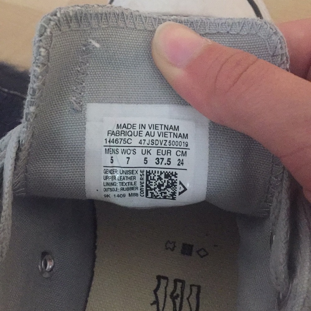 Grey Suede Converse - Picture 3 of 8
